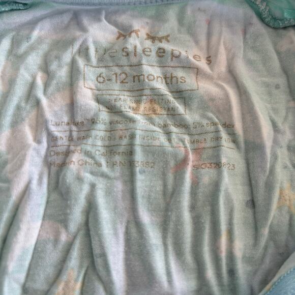 Little Sleepies Shark Soirée 6-12 Months Bamboo Zippy GUC - Picture 3 of 4